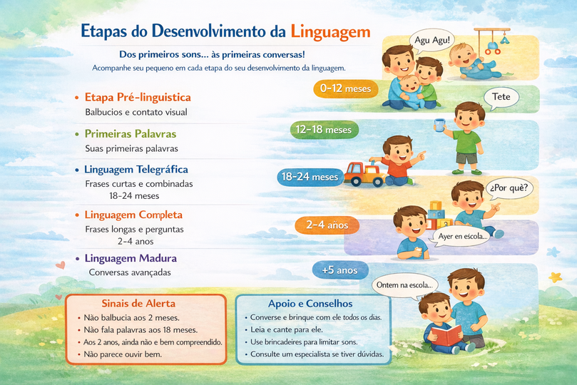Etapas do desenvolvimento da linguagem