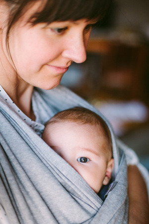 sweet mother and her cut baby