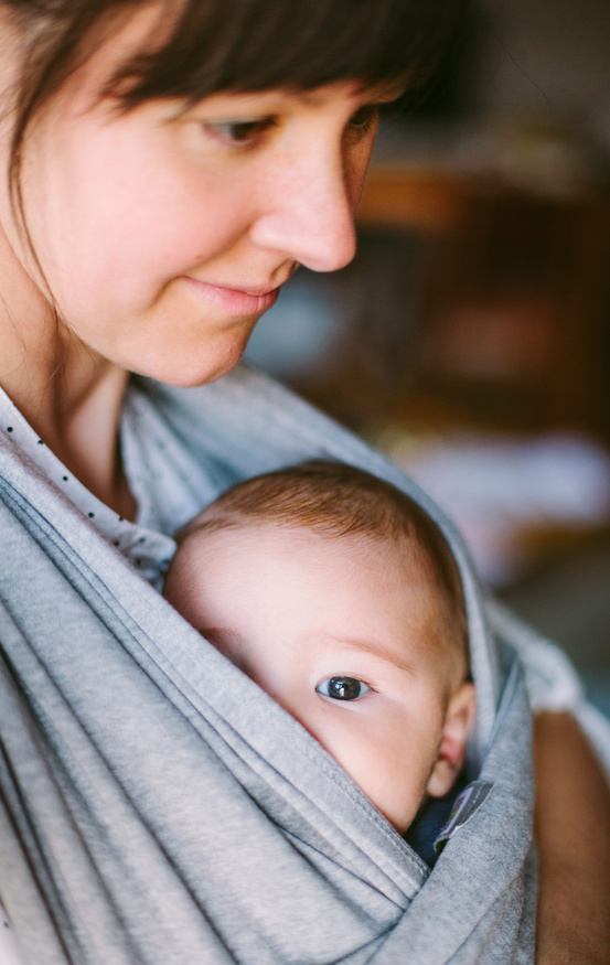 sweet mother and her cut baby